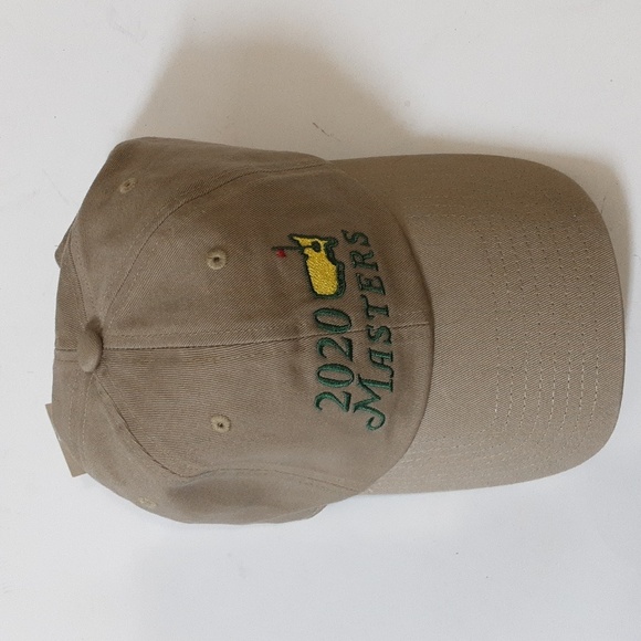 Masters Other - Master 2020 slouch cap unisex Augusta national camp outdoor sport casual tan y2k